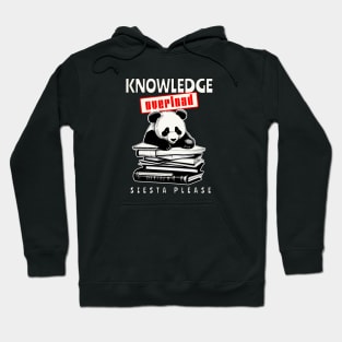 Panda siesta knowledge overload Hoodie